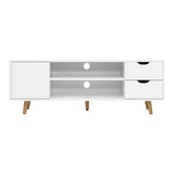 White Larin 120cm TV Cabinet & Entertainment Unit