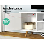 White Larin 120cm TV Cabinet & Entertainment Unit