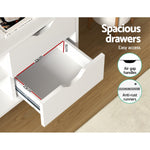 White Larin 120cm TV Cabinet & Entertainment Unit