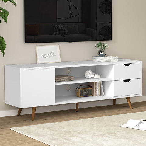White Larin 120cm TV Cabinet & Entertainment Unit
