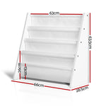 Kids Bookshelf 4 Tiers Bookcase Rack Organiser