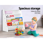 Kids Bookshelf 4 Tiers Bookcase Rack Organiser