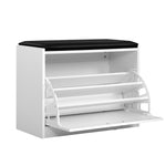 Shoe Cabinet Bench Shoes Storage Rack Organiser Drawer White 15 PairsThe Yak Merchant