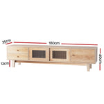 Modern 180cm TV Cabinet  – Entertainment Unit with Storage
