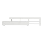 Entertainment Unit TV Cabinet LED 215cm White CayaThe Yak Merchant