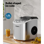 12kg Countertop Ice Maker Machine with Self-Cleaning – Silver
