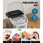 12kg Countertop Ice Maker Machine with Self-Cleaning – Silver