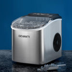 12kg Countertop Ice Maker Machine with Self-Cleaning – Silver