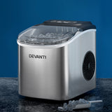 12kg Countertop Ice Maker Machine with Self-Cleaning – Silver