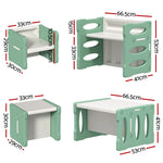 3PCS Kids Table and Chairs Set