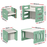 3PCS Kids Table and Chairs Set