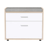 Artiss Shoe Rack Cabinet Bench 8 Pairs White Niva