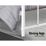 Artiss Bed Frame Metal Bed Frame LEO - Queen (White)