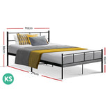 Artiss Bed Frame King Single Metal Bed Frames SOLThe Yak Merchant