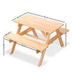 Kids Outdoor Table and Chairs Picnic Bench Set Children WoodenThe Yak Merchant