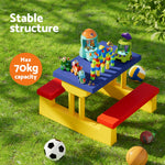 Kids Outdoor Table and Chairs Set Picnic Bench Umbrella Children IndooThe Yak Merchant