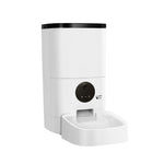 Smart Pet Feeder 6L with Camera – Automatic Food Dispenser (White)