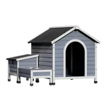 Large Wooden Dog Kennel House – Outdoor & Indoor Pet Cabin for Puppies