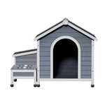 Large Wooden Dog Kennel House – Outdoor & Indoor Pet Cabin for Puppies