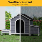 Large Wooden Dog Kennel House – Outdoor & Indoor Pet Cabin for Puppies