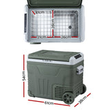 Portable Fridge 50L Camping Bar Fridges Freezer 12V/24V/240V