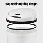 Smart 9L Motion Sensor Trash Can – Hands-Free White Kitchen Bin
