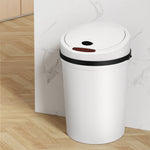 Smart 9L Motion Sensor Trash Can – Hands-Free White Kitchen Bin