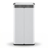 Devanti Rubbish Bin 70L Automatic Sensor Kitchen Bin, Slim Smart Garbage Can Touchless Rectangular with Liner Holder, Fully Closed Lid for Bedroom, Bathroom, Living Room, White