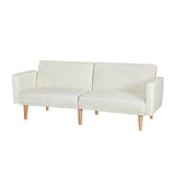 Beige Faux Linen Sofa BedThe Yak Merchant