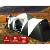 12 Person Family Camping Tent – 3 Room Large Outdoor Hiking & Beach Shelter