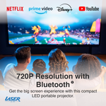 Laser Movie and Gaming Projector 150 ANSI LED