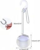 Night Light - Outdoor Camping Lamp - Atmospheric Decorative Lighting - Round Camping Lamp - 3 Brightness Levels - Hook Mount - Suitable for emergencies, tents, fishing, and other occasions. (White)