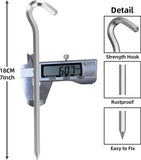 Tent peg - 8 cm / 7 inch - Metal aluminum awning peg - Camping peg Tent anchor - Silver