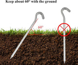 Tent peg - 8 cm / 7 inch - Metal aluminum awning peg - Camping peg Tent anchor - Silver