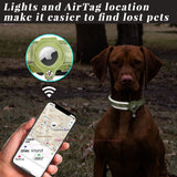 Pet positioning collar-Heart Green 1Pair1-XL-without locator