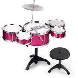 Drum Set for Toddlers Tough Impact Resistant Drums Detachable Drum Instrument Red Oversized Drum Set