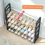 4 tier Shoe Rack Storage Organiser (White)The Yak Merchant