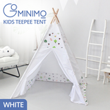 GOMINIMO Kids Teepee Tent with Side Window and Carry Case (White Forest)