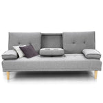 Sarantino Rochester Sofa Bed Lounge Couch Futon Furniture Suite - LighThe Yak Merchant