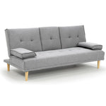 Sarantino Rochester Sofa Bed Lounge Couch Futon Furniture Suite - LighThe Yak Merchant