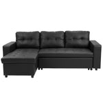 Sarantino Corner Sofa Linen Lounge Couch L-shaped Modular Furniture HoThe Yak Merchant