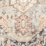 Ornate Persian Vintage Rug - Grey - 80x150
