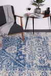 Delicate Audrey Ivory Navy Rug 200x290