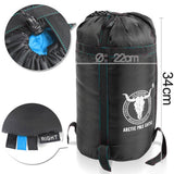 Outdoor Camping Envelope Sleeping Bag Thermal Tent Hiking Winter Single -15C - blue