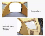 3 Person Waterproof Instant Pop Up Camping Tent – Beach Family Hiking Dome Shelter