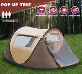 3 Person Waterproof Instant Pop Up Camping Tent – Beach Family Hiking Dome Shelter