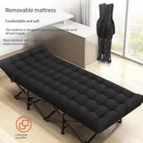 Camping Bed Elevated Cot with Mattress Foldable Outdoor Adult Sleeping