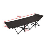 Camping Bed Elevated Cot with Mattress Foldable Outdoor Adult Sleeping