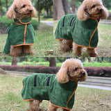 Grey Dog Bathrobe