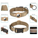 S Purple Secure Nylon Dog Collar with Built-in Apple AirTag (not included) Holder Case - Pet Tracker Accessory